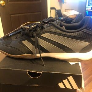 Adidas Men's Black and Silver Athletic Shoes